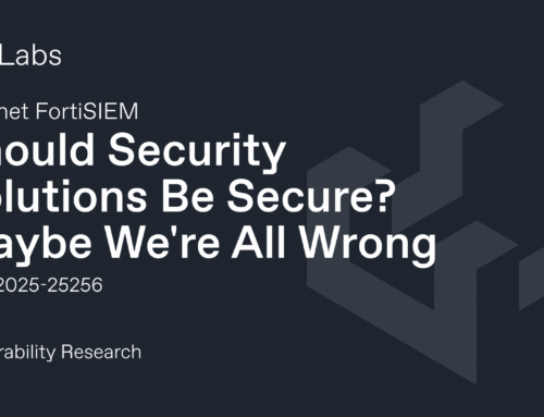 Should Security Solutions Be Secure? Maybe We’re All Wrong